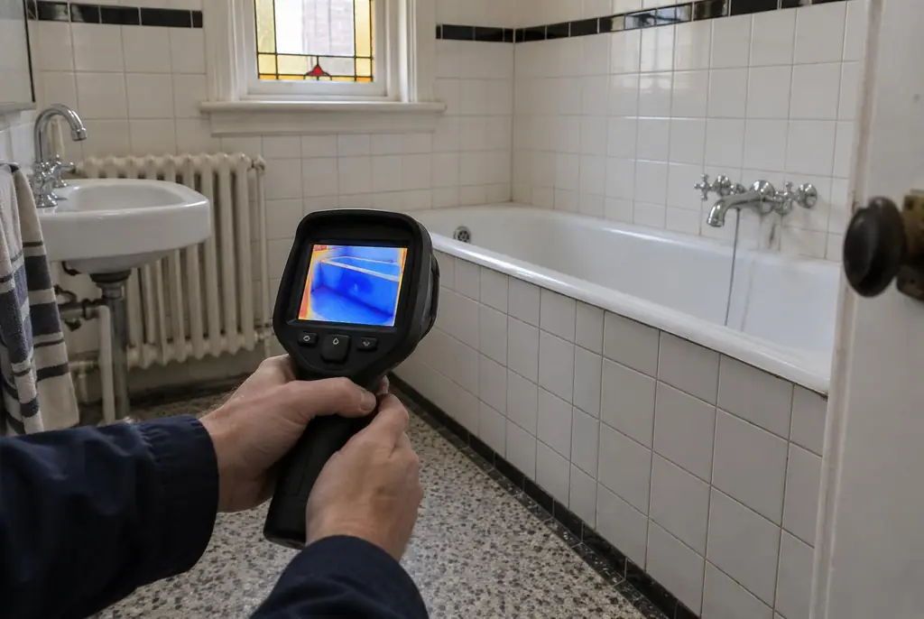 Lekdetectie Hoogeveen – onderzoek in een badkamer van een oudere woning